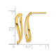 10K Yellow Gold Curve Dangle Earrings product