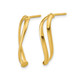 10K Yellow Gold Curve Dangle Earrings product