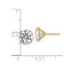 14K Yellow Gold Sythentic Cubic Zirconia Solitaire Earrings (8mm) product