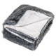  Luxury Fluffy Faux Wolf Fur Throw Blanket product