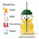 Cute Bear Reusable Cup with Straw product
