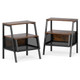 3-Tier Industrial Nightstand with 2 Open Shelves product