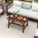 Outdoor Coffee Table with Slatted Tabletop and Reinforced Crossbar product