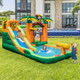 Inflatable Jungle Water Slide Park with 735W Blower product