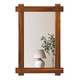 Acacia Wood Wall Mirror with Built-In Hanging Rings product