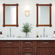 Acacia Wood Wall Mirror with Built-In Hanging Rings product