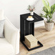 C-Shaped End Table with Adjustable Foot Pads product