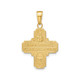 14K Yellow Gold Cross Medal Pendant product