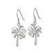 Mother of Pearl Palm Tree Earrings in Sterling Silver product