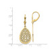 14K Yellow Gold Teardrop Filigree Dangle Earrings product