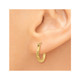 Extra Small Diamond Cut Hoop Earrings in 14K Yellow Gold product