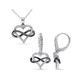 1/6 Carat (ctw) Diamond Infinity Heart Earrings And Pendant Set product