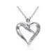 1/20 Carat (ctw I2-I3) Diamond Heart Necklace in Sterling Silver product
