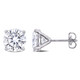 4.00 Carat (ctw) Synthetic Moissanite Stud Earrings in 14K White Gold product