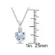 1.50 Carat (ctw) Aquamarine Heart Necklace in Sterling Silver product