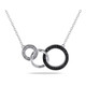 1/10 Carat (ctw) Diamond Tri-Circle Necklace in Sterling Silver product