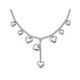 Stainless Steel Polished 18" Hearts Necklace product