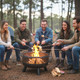 Heavy-Duty Wood Burning Fire Pit with Spark Screen product