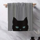 Modern Black Cat Kitchen Towel (2-Pack) product