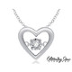 Diamond Heart Pendant Necklace in Sterling Silver product