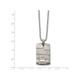 Stainless Steel Patterned Dogtag with Chain  product
