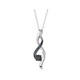 Enhanced Blue Diamond Infinity Necklace in Sterling Silver product