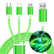 3 in 1 LED Flowing Luminous Fast Charging Cable (3.3ft) product