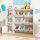 Kids' Wooden Toy Storage and Bookshelf product