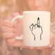 Engagement Ring Finger Coffee Mug  product