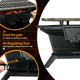 Heavy Duty Tabletop Cast Iron Charcoal BBQ Grill product