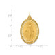 14K Gold Oval Religious Medal Pendant  product