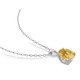 1.65 Carat (ctw) Citrine Solitaire Oval Pendant Necklace product