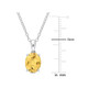 1.65 Carat (ctw) Citrine Solitaire Oval Pendant Necklace product