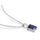 1.50 Carat (ctw) Lab Created Blue Sapphire Emerald-Cut Necklace product