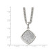 Silver Druzy Polished Stainless Steel Necklace product