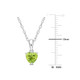 4/5 Carat (ctw) Peridot Heart Solitaire Pendant Necklace product