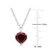 1.95 Carat (ctw) Garnet Heart Pendant Necklace  product