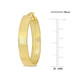 14K Yellow Gold Five Row Hoop Earrings (29mm) product