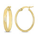 14K Yellow Gold Polished Hoop Earrings (24mm) product