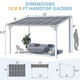 Gazebo Outdoor Lean-To Pergola for Patio product