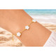 18K Gold Plated Clover Charm Bracelet product