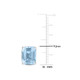 5.90 Carat (ctw) Blue Topaz Emerald-Cut Solitaire Earrings product