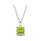 1.20 Carat (ctw) Princess-Cut Peridot Solitaire Necklace product
