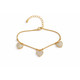 18K Gold Plated Hanging Heart Charm Bracelet product