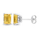 2.20 Carat (ctw) Citrine Emerald-Cut Solitaire Earrings product