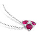 1.45 Carat (ctw) Lab-Created Ruby and White Sapphire Necklace product