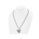 Antiqued and Polished Skulls with Wings Necklace  product