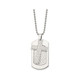 Men's Stainless Steel Cross Dogtag Pendant Necklace  product