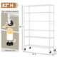 6-Tier Wire Shelving with Wheels product