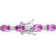 14.00 Carat (ctw) Lab-Created Pink and White Sapphire Bracelet product